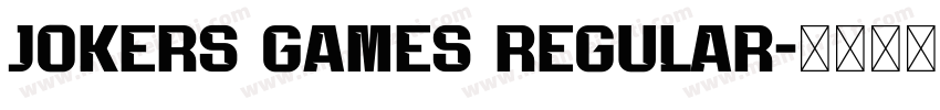 Jokers Games Regular字体转换